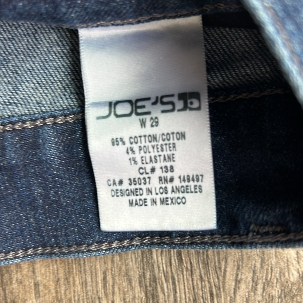 Joes Jeans Blue Dark Wash High Rise Skinny Cotton Jeans Size 29 - Picture 7 of 12
